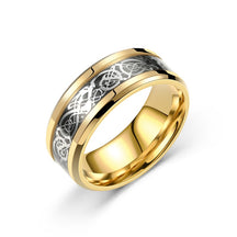 Popular Jewelry, Dragon Pattern Ring, Trendy Versatile Titanium Steel Ring, Wholesale of European and American Fashion Men's Ring