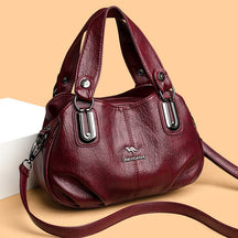 Hot-selling Handbag Large-capacity European and American Style Middle-aged Mother Bag Multi-compartment Shoulder Messenger Bag Cross-border Wholesale