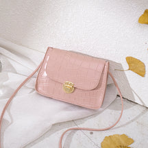 Foreign Trade Wholesale 2021 Trendy Korean Version Fashion Crocodile Pattern Shoulder Women's Bag Bag Mobile Phone Makeup Versatile Messenger Bag