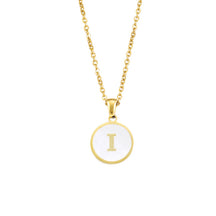 Foreign Trade Hot-selling Ins Wind Simple Alloy, English Letter Necklace Pendant Round Item Pendant 26 Letter Necklace