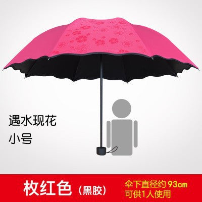 UV vinyl sun umbrella sunscreen sunshade umbrella UV protection women's three folding advertising umbrella wholesale custom logo