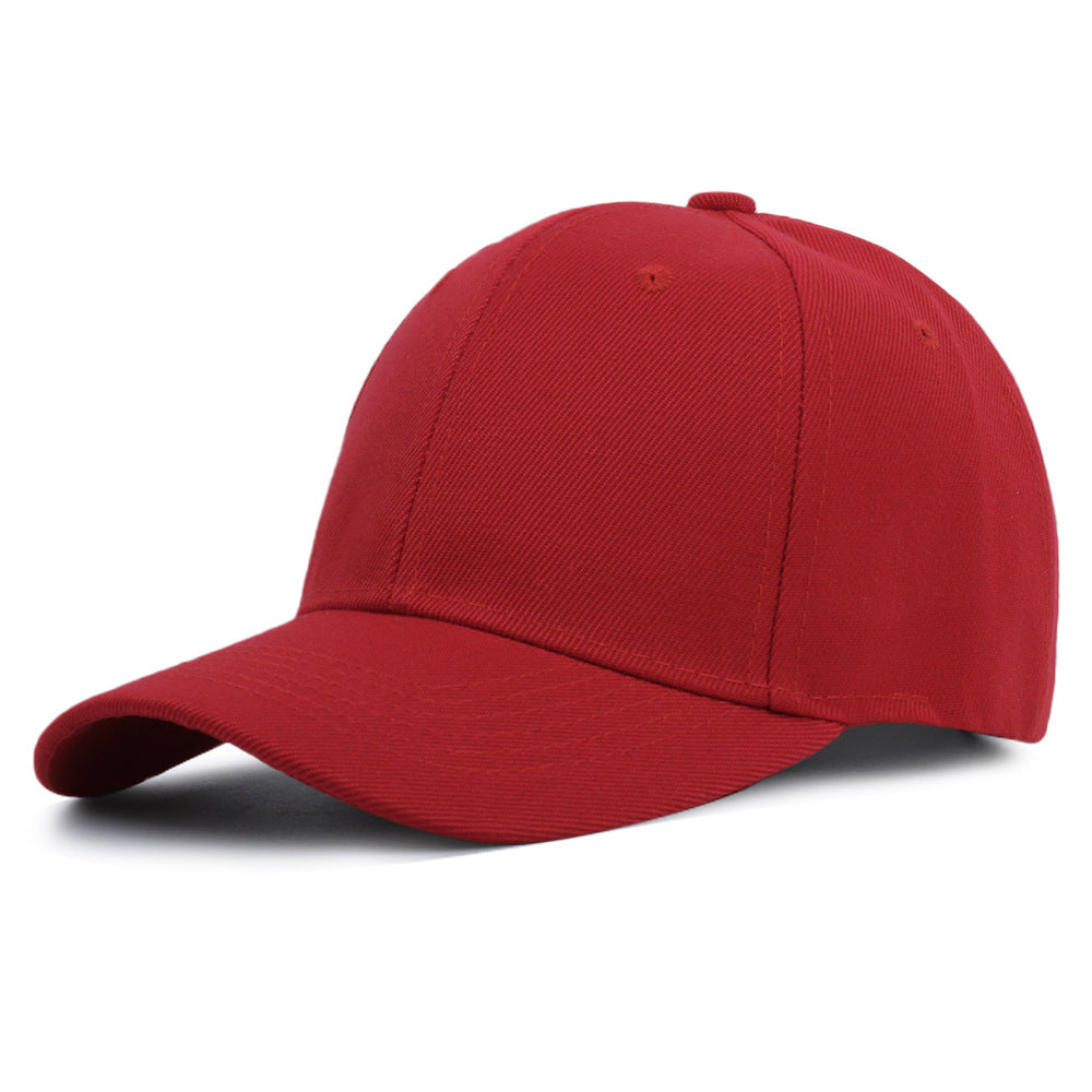 Customized Logo Hat Advertising Promotion Volunteer Cap Female Hair Blue Solid Color Light Board Baseball Cap Men's Wholesale