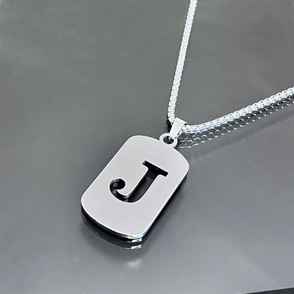 Hot-selling High-end Hollow Letter Titanium Steel Necklace Men's and Women's Clothing Stainless Steel Accessories Niche Jewelry Wholesale