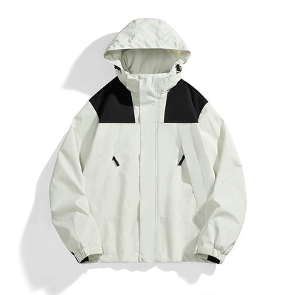 Jacket Men's and Women's Jackets Spring and Autumn 2024 New Korean Version Casual Hooded Outdoor Youth Student Men's Tops Tide