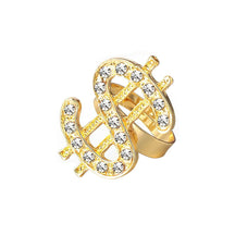 Wholesale Explosion Hip-hop Dollar Dollar Full Diamond Pendant Domineering Ring Necklace Pendant Jewelry