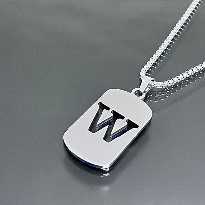 Hot-selling High-end Hollow Letter Titanium Steel Necklace Men's and Women's Clothing Stainless Steel Accessories Niche Jewelry Wholesale