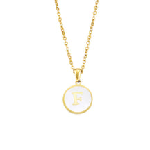 Foreign Trade Hot-selling Ins Wind Simple Alloy, English Letter Necklace Pendant Round Item Pendant 26 Letter Necklace