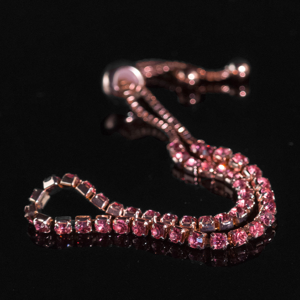Cross-border Explosive Zircon Tennis Bracelet Adjustable Full Diamond Bracelet Light Luxury High-end Women's Bracelet Jewelry Women