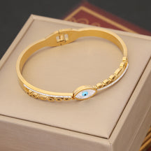 European and American Cross-border Jewelry, Devil's Eye Bracelet, Personalized Stainless Steel Bracelet, Niche Wholesale Jewelry B439