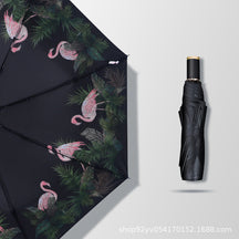 [Special Offer] Manual Vinyl Sunscreen Eye Umbrella UV Protection Women's Three-fold Gift Umbrella Clearance Wholesale