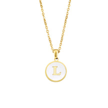 Foreign Trade Hot-selling Ins Wind Simple Alloy, English Letter Necklace Pendant Round Item Pendant 26 Letter Necklace
