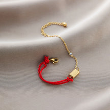 Warm Jian Does Not Fade Cross-border Hot-selling Titanium Steel Bracelet Women's Five-leaf Clover with Diamonds Ins Wind Personality 18K Vacuum Plating