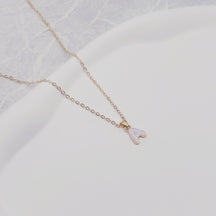 Foreign Trade Hot-selling Ins Wind Simple Alloy, English Letter Necklace Pendant Round Item Pendant 26 Letter Necklace
