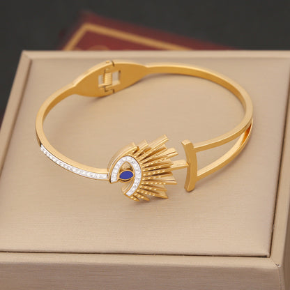 European and American Cross-border Jewelry, Devil's Eye Bracelet, Personalized Stainless Steel Bracelet, Niche Wholesale Jewelry B439