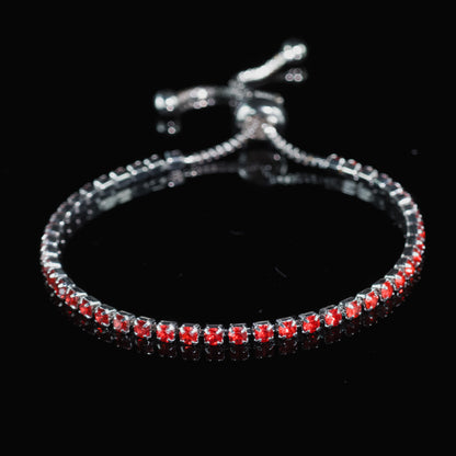 Cross-border Explosive Zircon Tennis Bracelet Adjustable Full Diamond Bracelet Light Luxury High-end Women's Bracelet Jewelry Women
