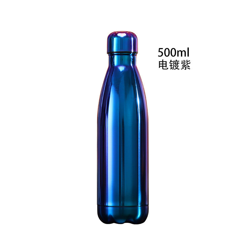 Source Factory Cross-border Exclusive Supply of Amazon 304 Stainless Steel Sports Kettle Gift Cup Coke Bottle Thermos Cup