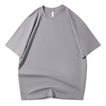 210G Pure Cotton T-shirt Round Neck Solid Color Men's and Women's Same Bottoming Shirt Half-sleeved Spot Short-sleeved T-shirt Casual Summer