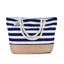 New Cross-border Beach Bag Striped, Foreign Trade Leisure Bag Amazon Armpit Bag Women's Shoulder Bag Women's Canvas Bag