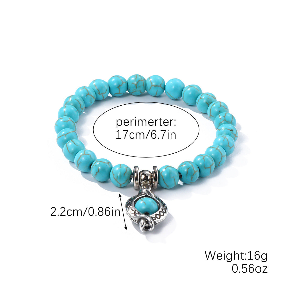Special Foreign Trade Europe and The United States Popular Beaded Bracelet Women's Set Bohemian Ethnic Style Turquoise Bracelet