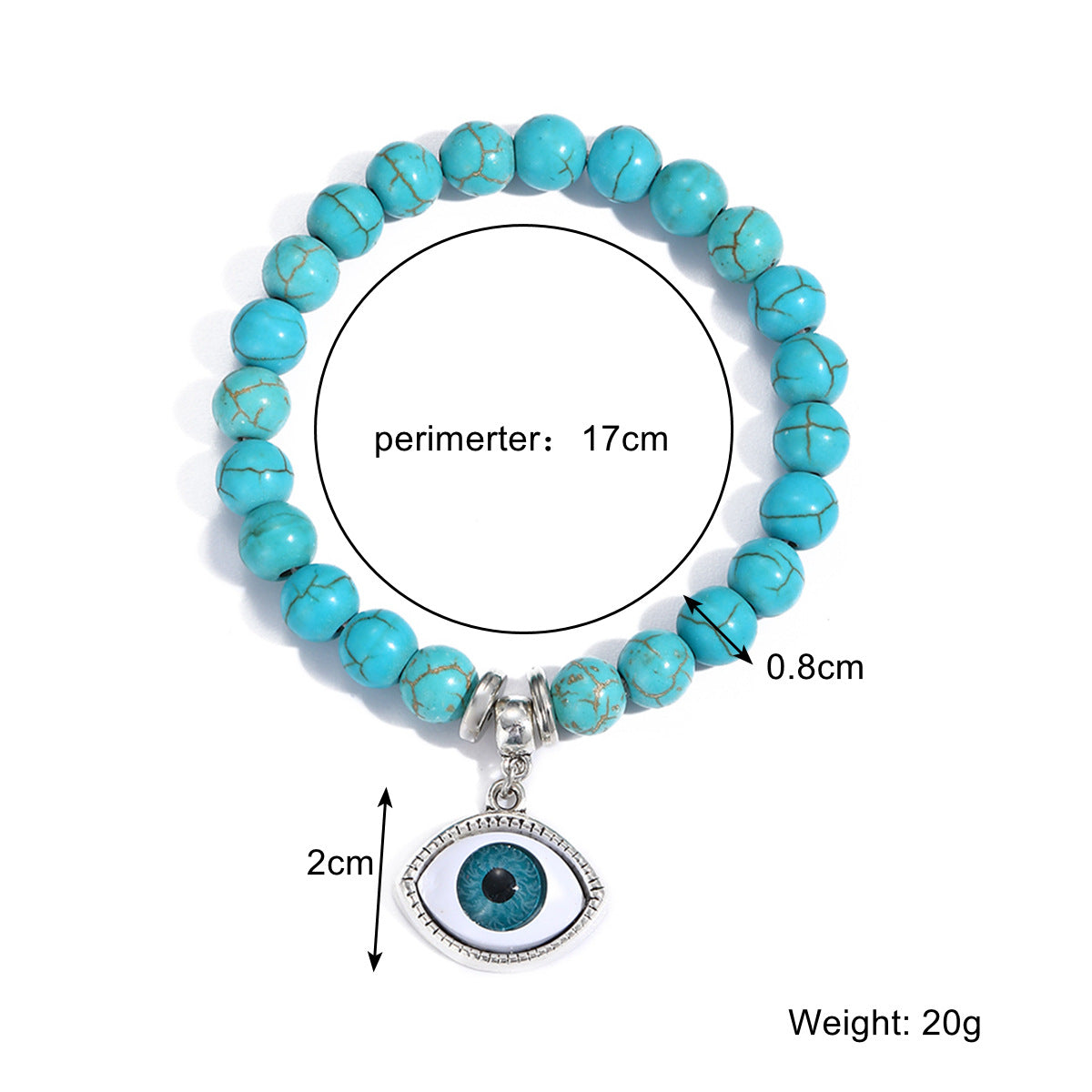 Special Foreign Trade Europe and The United States Popular Beaded Bracelet Women's Set Bohemian Ethnic Style Turquoise Bracelet