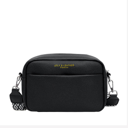 Foreign Trade Cross-border New Women's Bags Women's Wide Shoulder Straps Fashionable and Simple Commuting Casual Shoulder Messenger Bag Small Square Bag