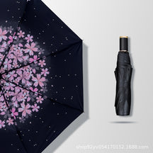 [Special Offer] Manual Vinyl Sunscreen Eye Umbrella UV Protection Women's Three-fold Gift Umbrella Clearance Wholesale
