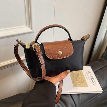 Popular Bag Women 2025 Spring and Summer New High-end Nylon Dumpling Bag Versatile Messenger Canvas Handbag