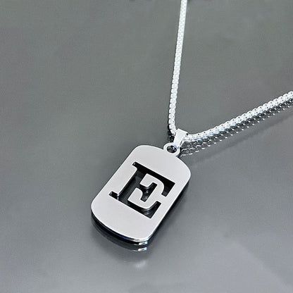 Hot-selling High-end Hollow Letter Titanium Steel Necklace Men's and Women's Clothing Stainless Steel Accessories Niche Jewelry Wholesale