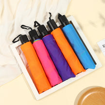 Cross-border Hand-opened Folding Rainbow Umbrella Wholesale Stall Umbrella Men and Women Promotional Umbrella Umbrella Custom Logo Advertising Umbrella