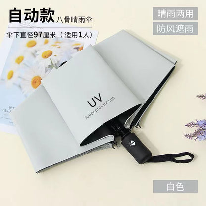 UV Umbrella Customized Weather and Rain Umbrella Manual Sunscreen Folding Sun Umbrella Parasol Anti-ultraviolet Manufacturer Wholesale