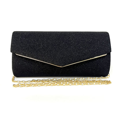 Factory Direct Sales Cross-border New Simple Hand-held Light Luxury European and American Style Dinner Bag Chain Handbag Women's Bag Evening Bag