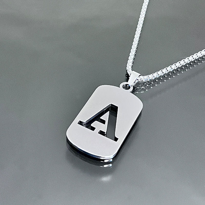 Hot-selling High-end Hollow Letter Titanium Steel Necklace Men's and Women's Clothing Stainless Steel Accessories Niche Jewelry Wholesale