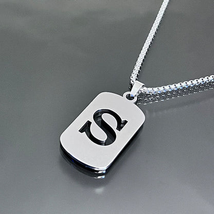 Hot-selling High-end Hollow Letter Titanium Steel Necklace Men's and Women's Clothing Stainless Steel Accessories Niche Jewelry Wholesale