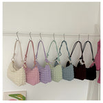 2025 Small Fresh Bubble Bag Women's Soft Folded Underarm Bag Girls Fashion Trend Shoulder Bag Korean Version Jane