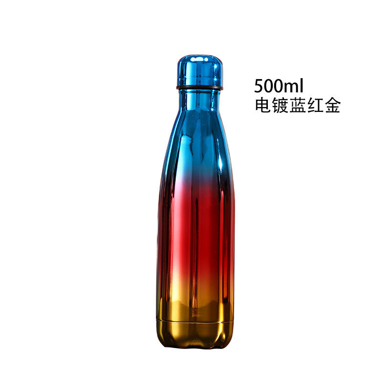 Source Factory Cross-border Exclusive Supply of Amazon 304 Stainless Steel Sports Kettle Gift Cup Coke Bottle Thermos Cup
