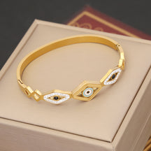 European and American Cross-border Jewelry, Devil's Eye Bracelet, Personalized Stainless Steel Bracelet, Niche Wholesale Jewelry B439