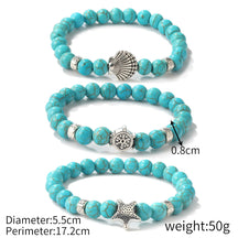 Special Foreign Trade Europe and The United States Popular Beaded Bracelet Women's Set Bohemian Ethnic Style Turquoise Bracelet