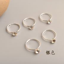 Hot-selling Jewelry Diamond Ring Foreign Trade Simple and Fashionable Living Square Claw Diamond Ring Exquisite Gift Ring
