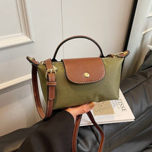 Popular Bag Women 2025 Spring and Summer New High-end Nylon Dumpling Bag Versatile Messenger Canvas Handbag
