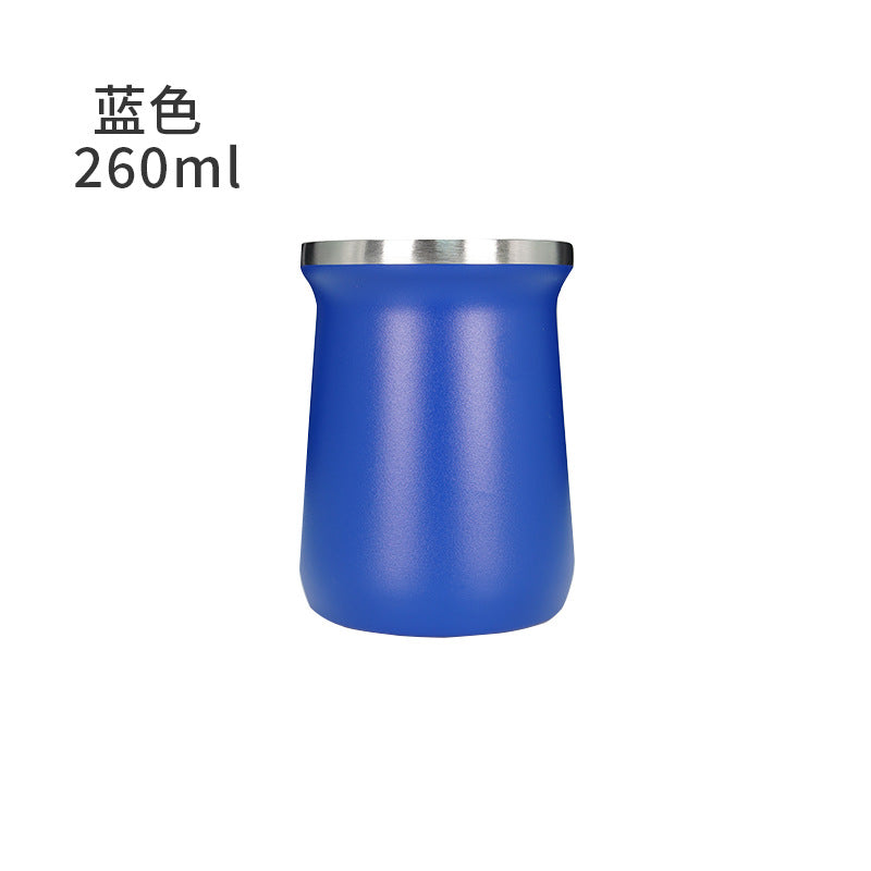 Simple Argentine Mate Tea Cup Thermos Cup 304 Stainless Steel Cross-border 260ml Mate Tea Cup Mate Cup