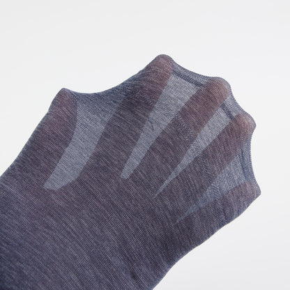 Men's Socks, Thin Medium Tube Men's Socks, Men's Business Socks, Spring and Summer Men's Stockings, Men's Ice Silk Solid Color Wholesale