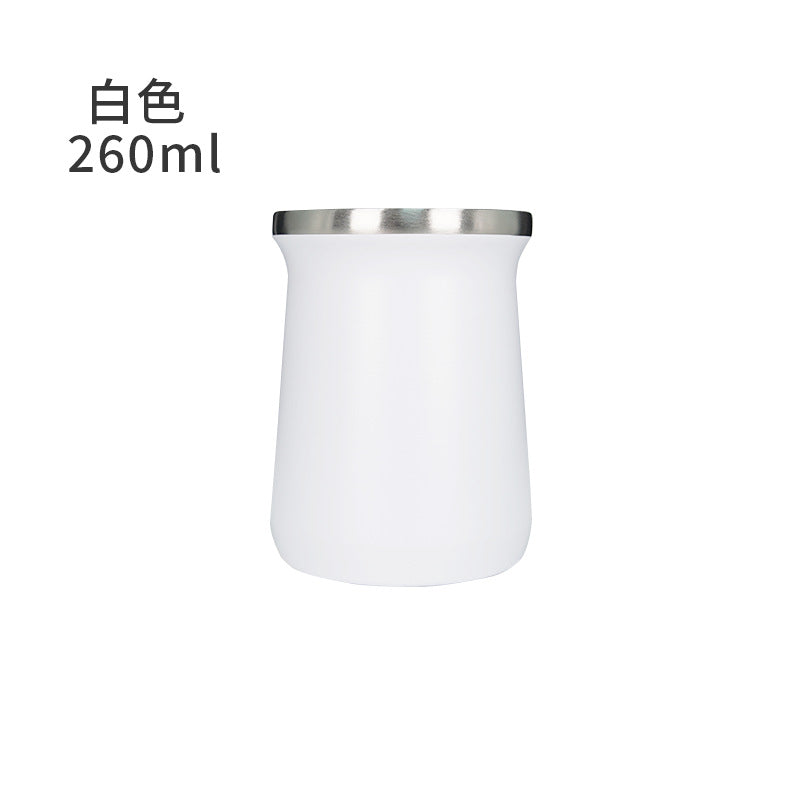 Simple Argentine Mate Tea Cup Thermos Cup 304 Stainless Steel Cross-border 260ml Mate Tea Cup Mate Cup