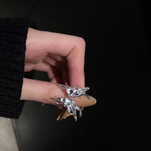 Hot-selling Micro-inlaid Zircon Wrapped Snake Ring Women's Niche Design Sense Fashion Personality Index Finger Ring