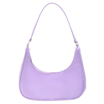 Nylon Messenger Bag Women's New Trendy Dumpling Bag Lightweight Small Satchel Underarm Bag Solid Color Shoulder Women's Bag