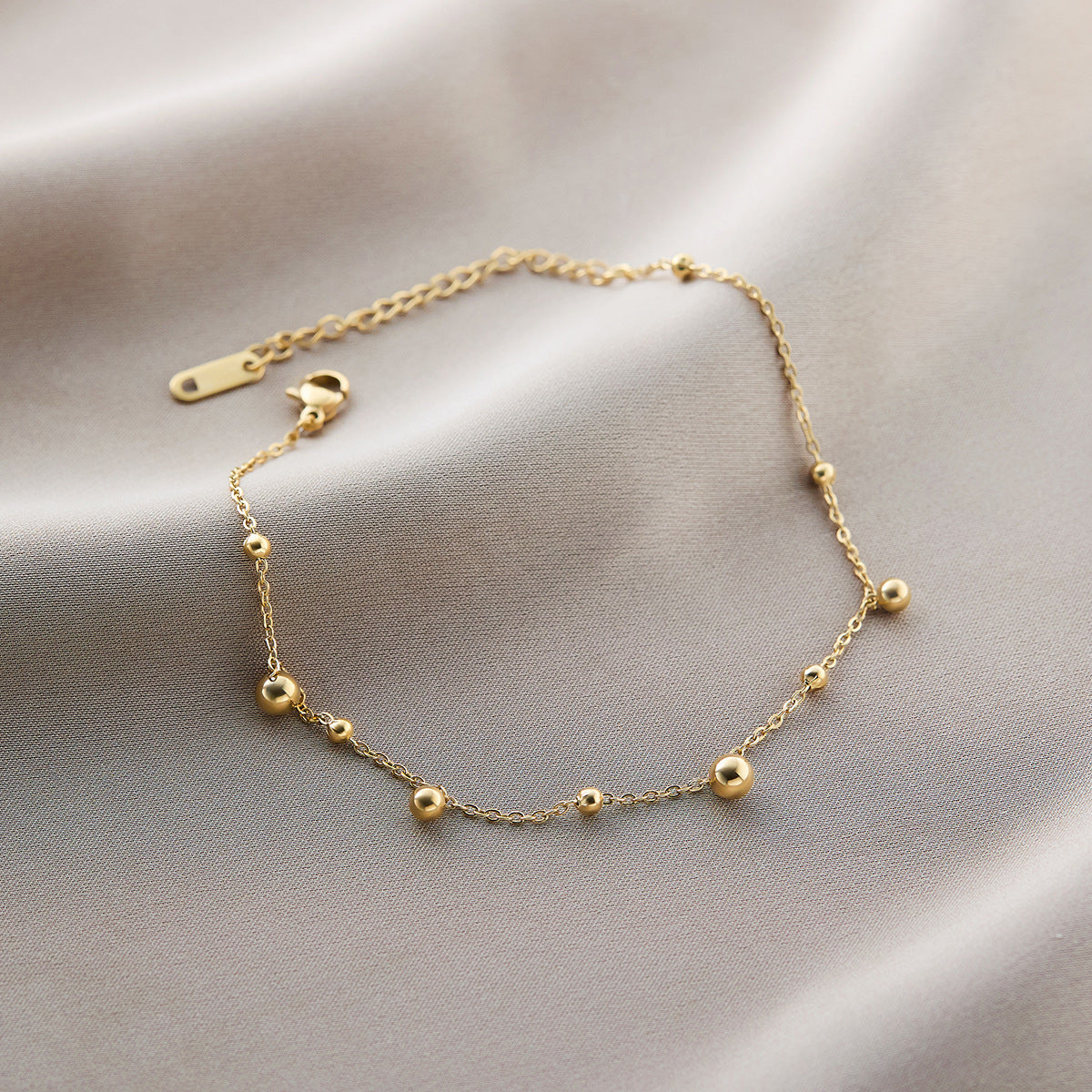 Warm Jian Does Not Fade Cross-border Hot-selling Titanium Steel Bracelet Women's Five-leaf Clover with Diamonds Ins Wind Personality 18K Vacuum Plating