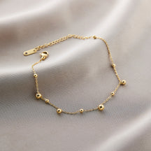 Warm Jian Does Not Fade Cross-border Hot-selling Titanium Steel Bracelet Women's Five-leaf Clover with Diamonds Ins Wind Personality 18K Vacuum Plating