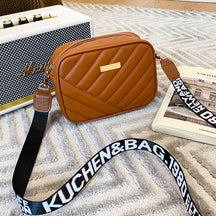 Women's Bag Personalized Embroidery Shoulder Camera Bag Foreign Trade 2025 Korean Version Summer and Autumn New Women's Oblique Span Small Square Bag