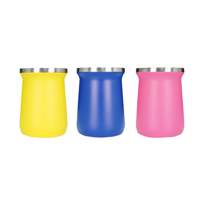 Simple Argentine Mate Tea Cup Thermos Cup 304 Stainless Steel Cross-border 260ml Mate Tea Cup Mate Cup