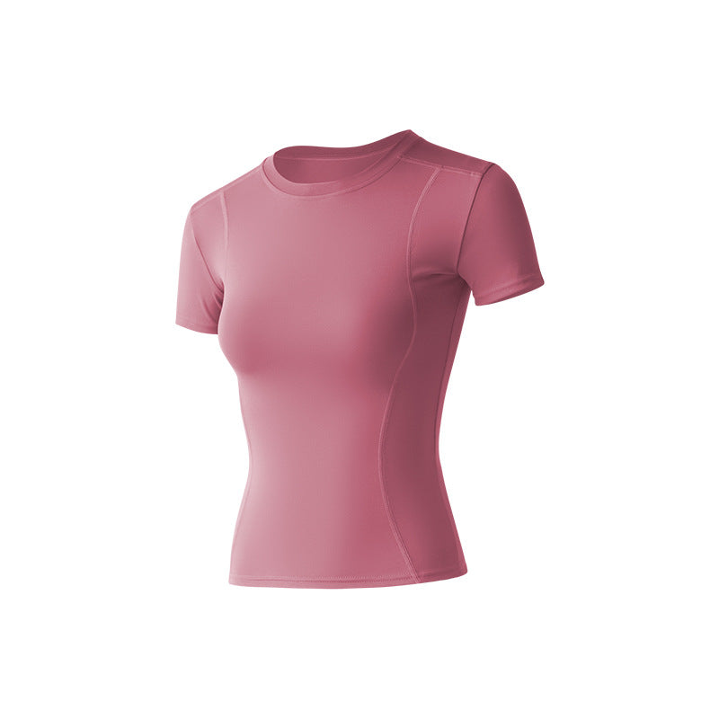 Yoga Clothes, Female Slim Sports and Thin Fitness Clothes, Running Sweat-absorbing Tights, Yoga Tops.