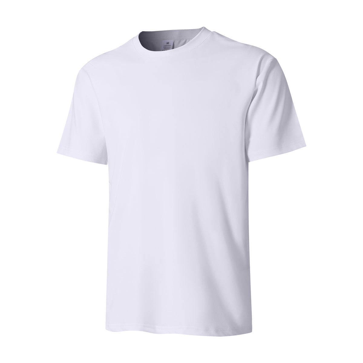 Cross-border Special European Size Quick-drying Round Neck Short-sleeved T-shirt for Men and Women Foreign Trade TikTok Polyester Ammonia Elastic Short T Wholesale